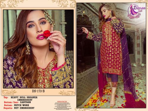 Dinsaa 173 Pakistani Salwar Suits Catalog